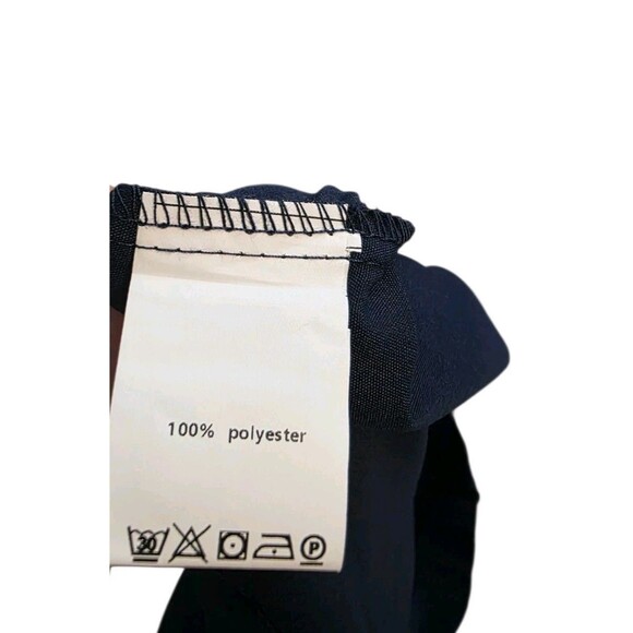 Zanzea Top And Pants Set Size Womans Large Navy Blue Ultra Wide Leg Stretch NWT - Picture 11 of 12